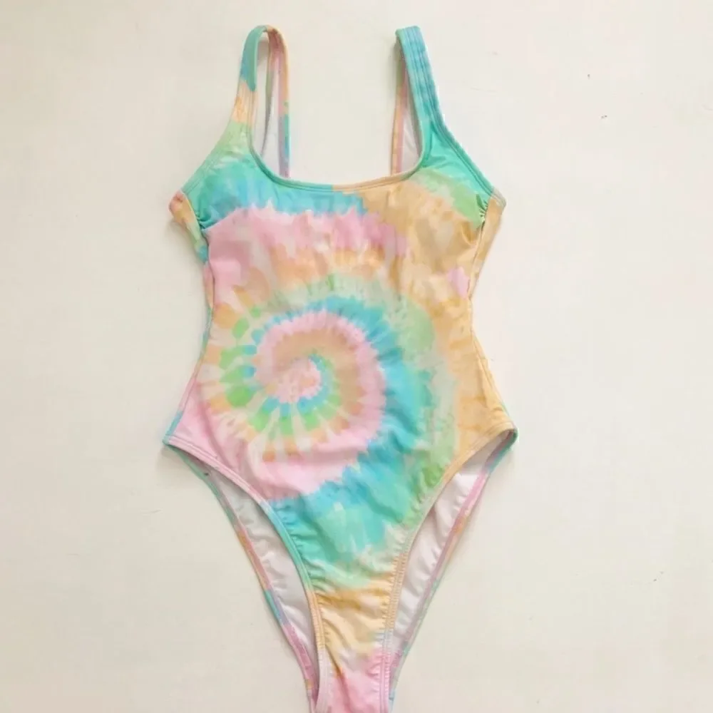 Stoney Clover Lane x Target Rainbow Tie Dye One Piece Swimsuit Size XS NWOT